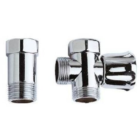 RUBINETTO PER LAVATRICE CON COPPIA RETROGRUPPO DADO GIREVOLE Misura: 3/4 x 3/4 x 3/4