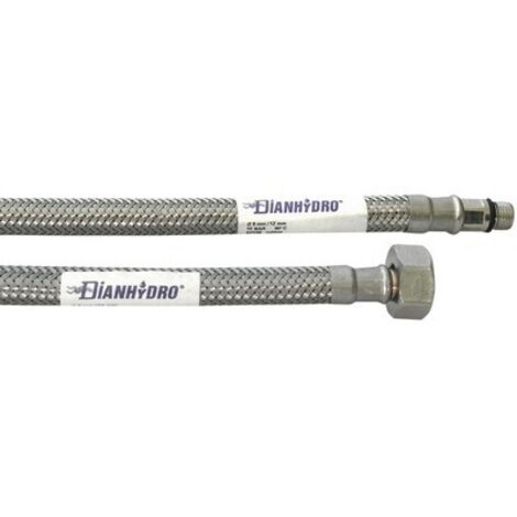 FLESSIBILE INOX PER RUBINETTERIE MONOCOMANDO Misura: F 1/2 x M12 cm. 40