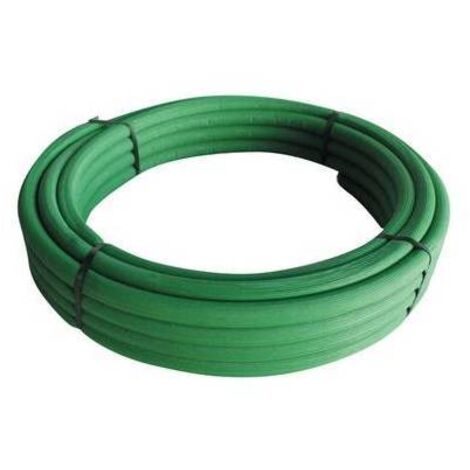 25 x TUBO IN RAME ISOLATO  ISO  GREEN  373 Misura: Diam. 22 x 1