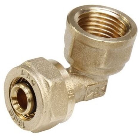 GOMITO 90° F/FILETTO F A COMPRESSIONE PER MULTISTRATO Diam. 3/4 x 26