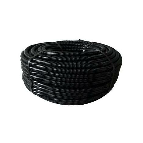 25 x tubo corrugato nero tf