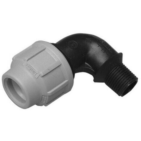 GOMITO A 90° C/DERIVAZIONE MASCHIO DIANFLEX RACCORDO PER POLIETILENE   1/2 x 20