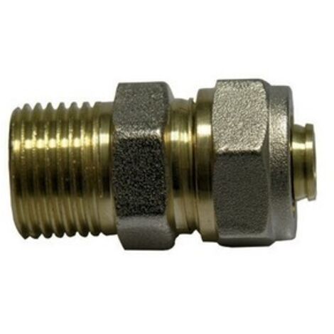 RACCORDO DIRITTO MASCHIO DFX PER MULTISTRATO Diam. 3/4 x 20
