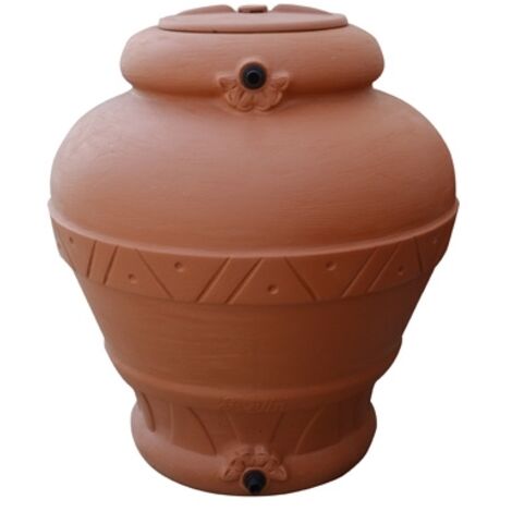 Serbatoio in polietilene fuori terra mod. terra cotta 500lt - cm dmxh 102x114