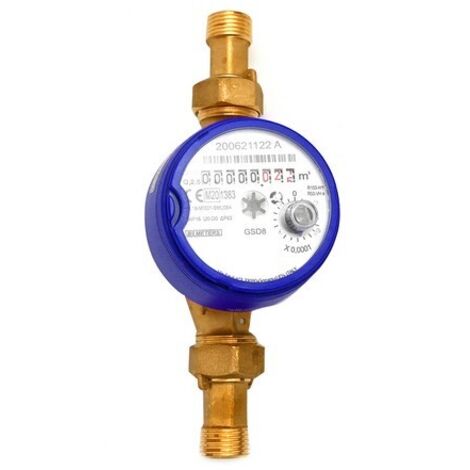 CONTATORE PER ACQUA FREDDA T50 QUADRANTE ASCIUTTO Diam. 15 - 1/2 L.110 METER