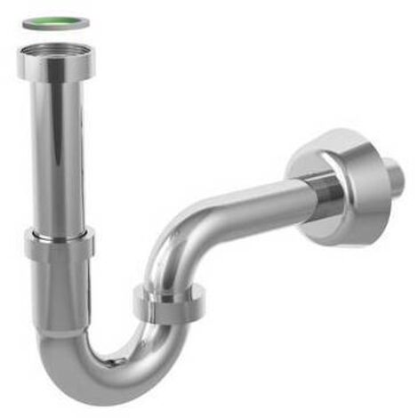 SIFONE AD S "TUBULAR" IN ABS CROMO Misura: Scarico D. 32x300 mm