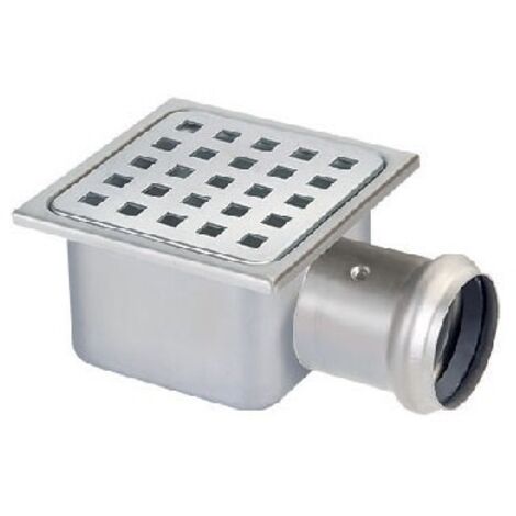 PILETTA IN ACCIAIO INOX 105x105 H. 62 mm