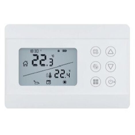CRONOTERMOSTATO SETTIMANALE SILVER CR-W Misura: Bianco