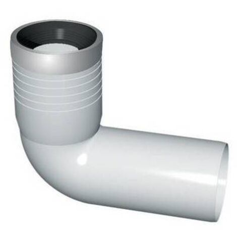 CURVA WC PROLUNGATA CON GUARNIZIONE E TAPPO Misura: Diam. 110/116