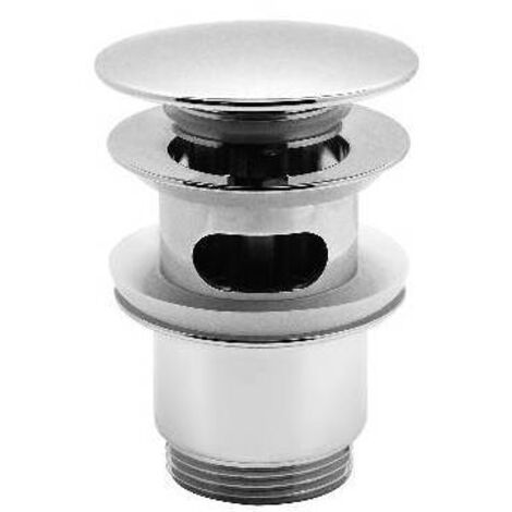 PILETTA LAVABO CLICK-CLACK TAPPO TONDO CON TROPPO PIENO LUX Misura: 1" 1/4