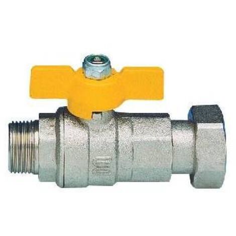 VALVOLA A SFERA A PASSAGGIO TOTALE PER GAS FIL. MASCHIO 3/4" x 1" DN 20x25