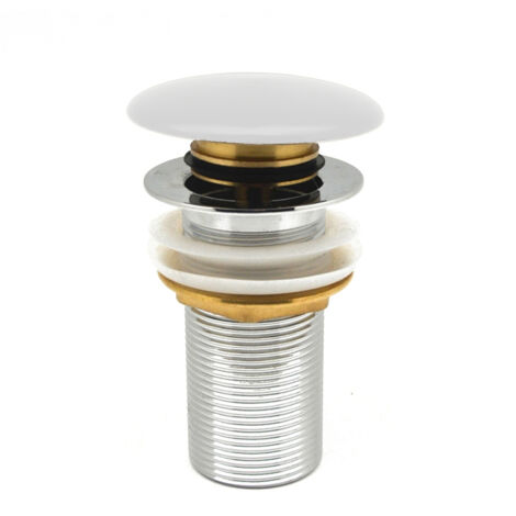 PILETTA CLICK-CLACK LAVABO "FANCY MATT" SENZA TROPPO PIENO Misura: Bianco Opaco (1/3)