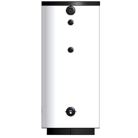 Bollitore vetrificato con scambiatore fisso mod. bsv lt 290 / d. 650 - h. 1395 mm