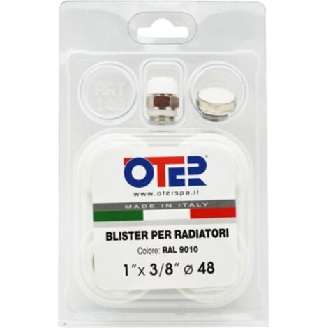 KIT BLISTER PER RADIATORI IN GHISA Misura: FL 48    1" x 3/8"