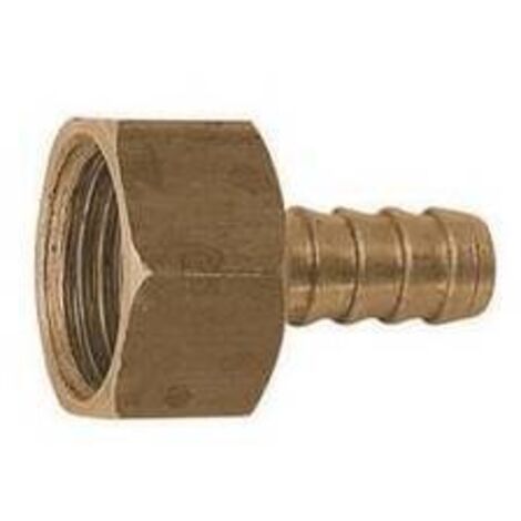 RACCORDO PORTAGOMMA SEMPLICE F PER GAS Misura: 3/8 Gpl