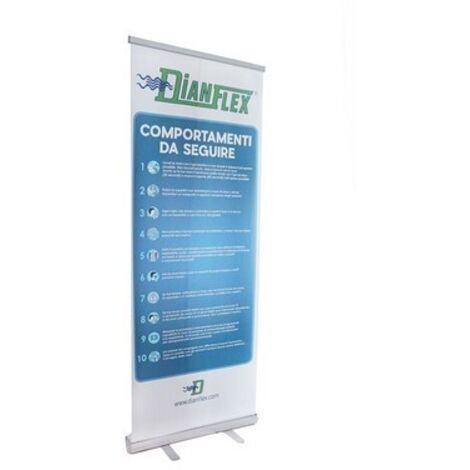 ROLL-UP INFO COVID-19 Misura: cm 90x180