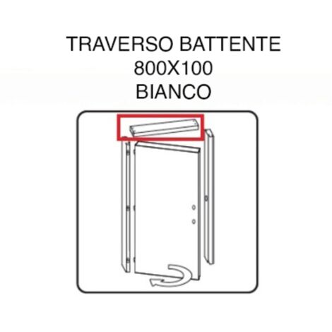 R TRAVERSO BATTENTE X PORTA MICROTEC FRASSINO/BIANCO 210X70
