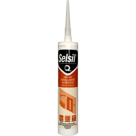 25 x selsil cartuccia silicone  acrilico  grigio 310ml