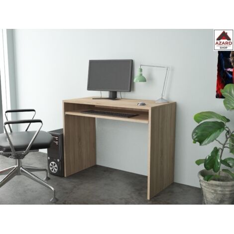 Scrivania - 1 Ripiano - 90X45X74H Cm - Rovere (1/4)