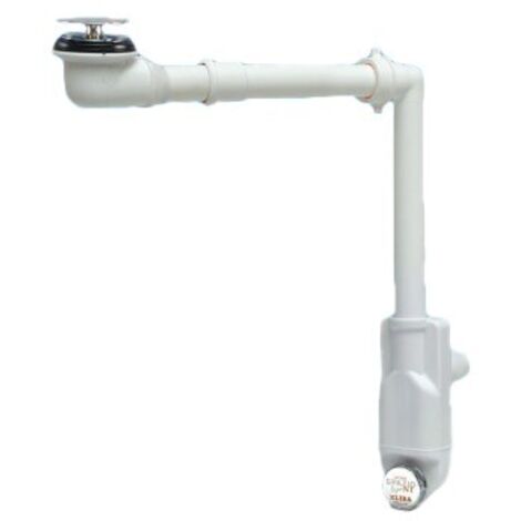 SIFONE SALVASPAZIO PER LAVABO + PILETTA BASSA Misura: 1" - 1"1/4 D. 32-40 mm