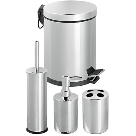 SET BAGNO 4 PEZZI FIORDALISO Misura: Cromo