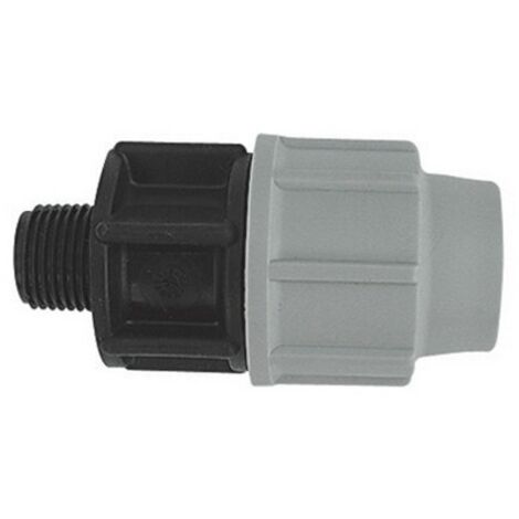 RACCORDO MASCHIO PLASSON PER TUBO POLIETILENE 2 x 50