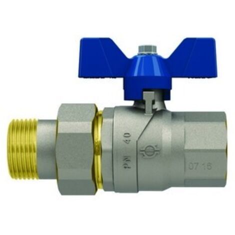 VALVOLA A SFERA P.T. CON FARFALLA EVOLUTION FEMMINA-BOCCHETTONE 1/2" DN 15 PN 50 F-BRICO
