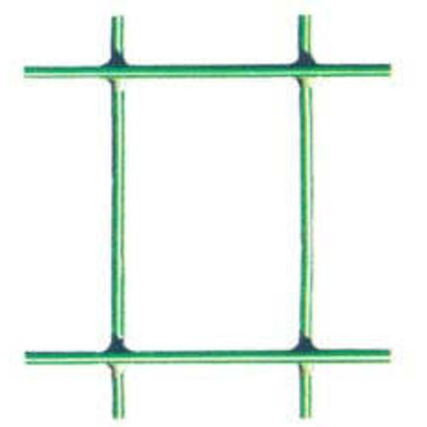 Rete Elettrosaldata Zincata Plastificata Verde Maglia Mm.50X75 maglia mm.50x75 filo ø mm.2,1 est. - cm.100h.