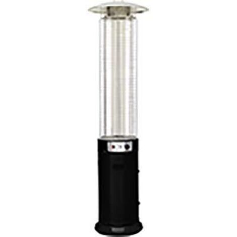 STUFA GAS GPL ROUND PATIO + RUOTE DOMUS - NERO KW 5/11 H.CM 180 - 1 pezzo (1/2)