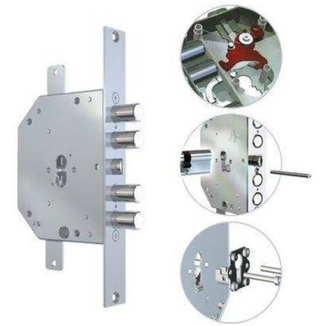 SERRATURA METALLO INFILARE 2151 PEN BLOC/FL CR • F.SAGOM M2 TRIPL+SCR IP.MM 28 E.MM 60 SX