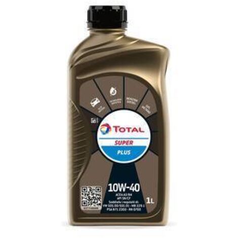 12 x OLIO LUBRIFICANTE TOTAL SUPER PLUS 10W40  1 L