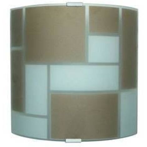 5 x APPLIQUE DORA 1XE27 MONT ARGENTO VETRO BIAN MARR