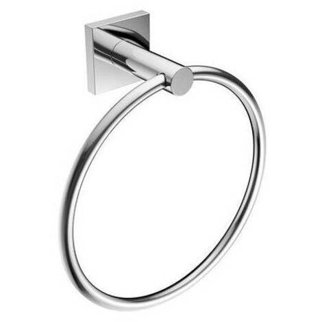 PORTA ASCIUGAMANI AD ANELLO MOD. HOTEL MAISON Misura: Spazzolato cm 19 x h.21 x 7,4