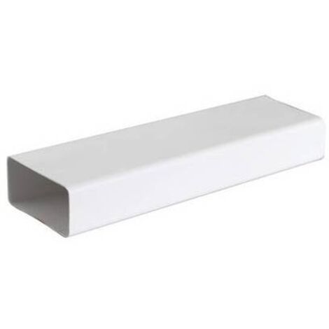 TUBO PER SISTEMA DI AERAZIONE CANALIZZATA IN PVC PER CAPPA CUCINA Misura: 1000 mm - sez. 220x90