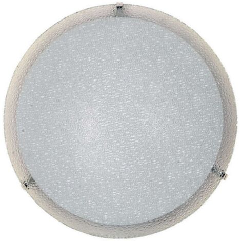 5 x PLAFONIERA GAIA D 40 CM 1 LUCE E27 B/CO GRANIGLIA