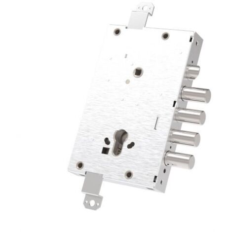 Serratura Triplice Mottura 82515 con Cilindro EU, Interno 28, con Finitura Reveribile