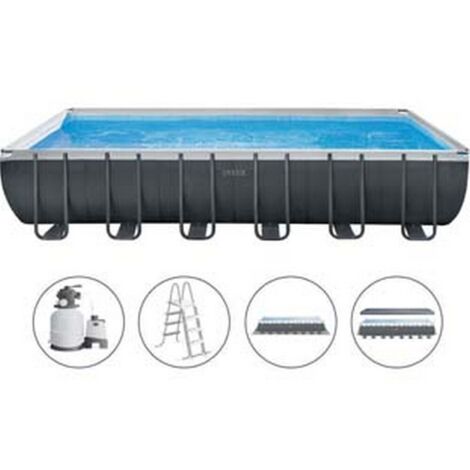 Piscina ultra xtr frame rett.c7tel.portante c/pompa cm.975x488x132h. - capacità lt.54368 - peso kg.258,3 (26374)