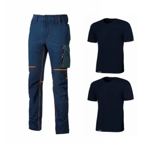 KIT T-SHIRT + PANTALONE 'WORK WEAR' tg. M (maglia e pantalone deep blue) (1/3)