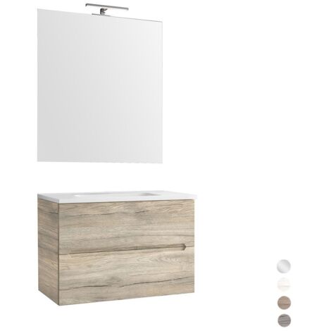 MOBILE BAGNO SOSPESO LINEA TALIA DA 70 CM Misura: Tortora Opaco (1/5)