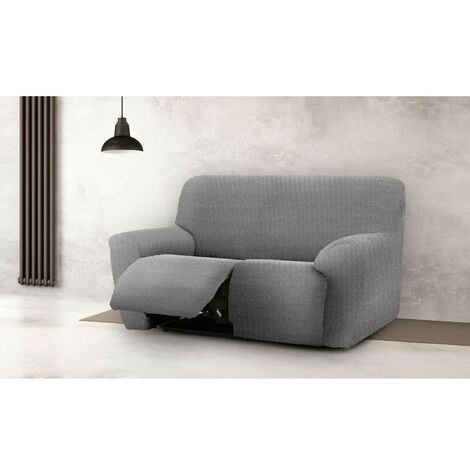 Copridivano 150-200 cm per recliner due posti colore grigio - Jaz