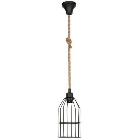 Lampada A Sospensione Lindby Hajo, 100 Cm, A 6 Luci, A Sospensione In Hajo 100 Cm A 6 Luci A Sospensione In Corda 9624751