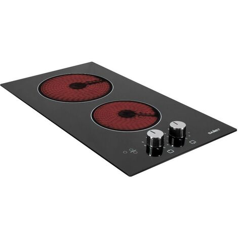 Piano cottura elettrico in vetroceramica colore nero 52x30 cm - Antek