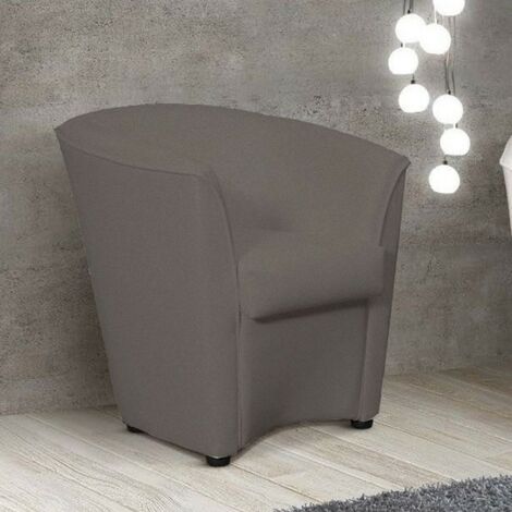 Poltrona In Tessuto Antimacchia Water Repellent - Struttura In Legno, Già Assemblata, Stile Moderno (Colore Bordeaux)