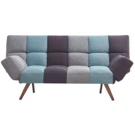 Divano letto con braccioli reclinabili patchwork 181 cm Dube