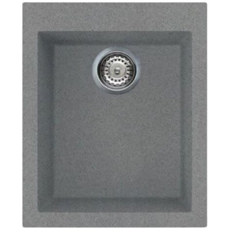 Lavello incasso monovasca fragranite titanio 41x50 cm - Smeg VZ40TT (1/2)
