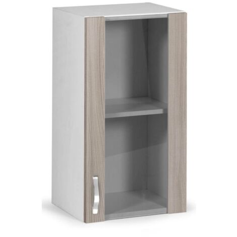 Pensile Cucina 1 Anta Colore Olmo - 30x32x72 Cm, Legno Nobilitato, Made In Italy, Con Maniglia