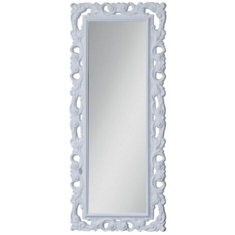 Specchiera 76x180 cm in espanso con cornice colore bianca - Anna (1/2)