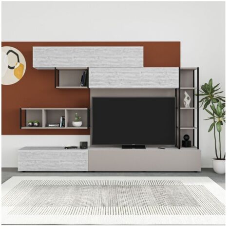 Parete attrezzata 260 cm. colore light mocha e ancient white - Tronador MTV234464 (1/5)
