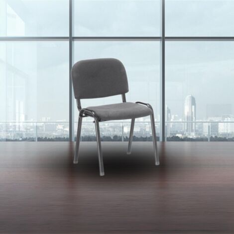 Sedia per ufficio sale d'attesa e conferenza grigio - HI01NEW (1/3)
