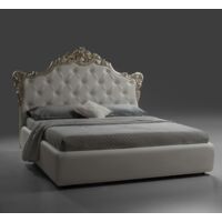 Letto matrimoniale con contenitore Savoia colore bianco
